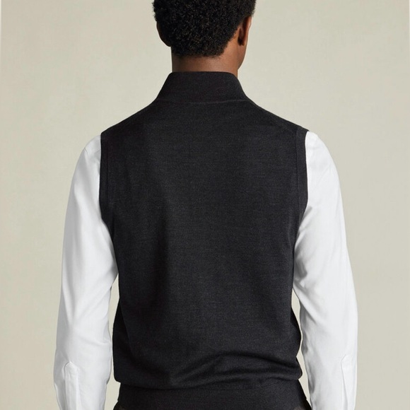 LOT OF 2! Charles Tyrwhitt Wool Vests- Gray&Navy, sz XXL - Picture 4 of 15